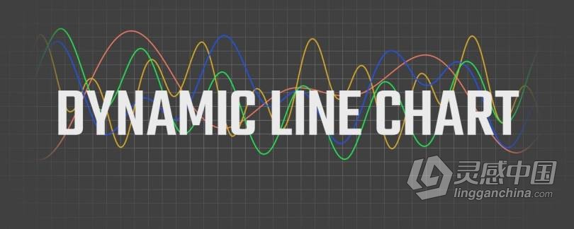 用数据生成曲线走势图表动画AE插件 Dynamic Line Chart v1.06 Win/Mac + 使用教程  灵感中国网 www.lingganchina.com