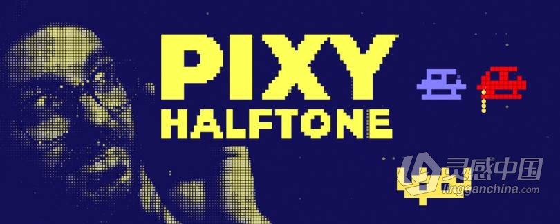 创意复古像素图形半色调填充视觉效果中文汉化AE插件 Pixy Halftone v1.0 Win/Mac  灵感中国网 www.lingganchina.com