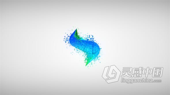 粒子汇聚特效动画标志视频片头 AE模板 AE工程文件 Particle Logo Reveal  灵感中国网 www.lingganchina.com