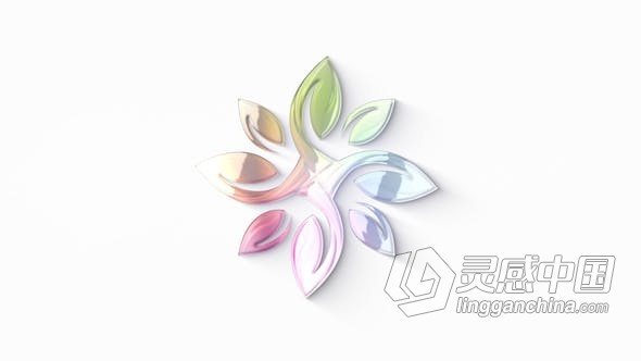 简单明亮LOGO动画反射轮廓公司视频片头 AE模板 AE工程文件 Clean Logo Opener  灵感中国网 www.lingganchina.com