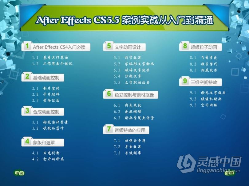 AE教程After Effects CS5.5案例实战从入门到精通教程  灵感中国网 www.lingganchina.com