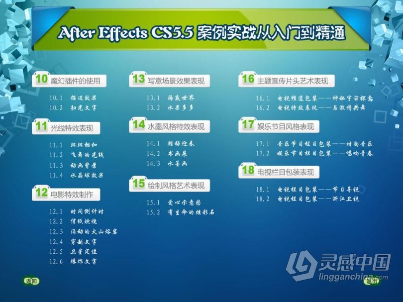 AE教程After Effects CS5.5案例实战从入门到精通教程  灵感中国网 www.lingganchina.com