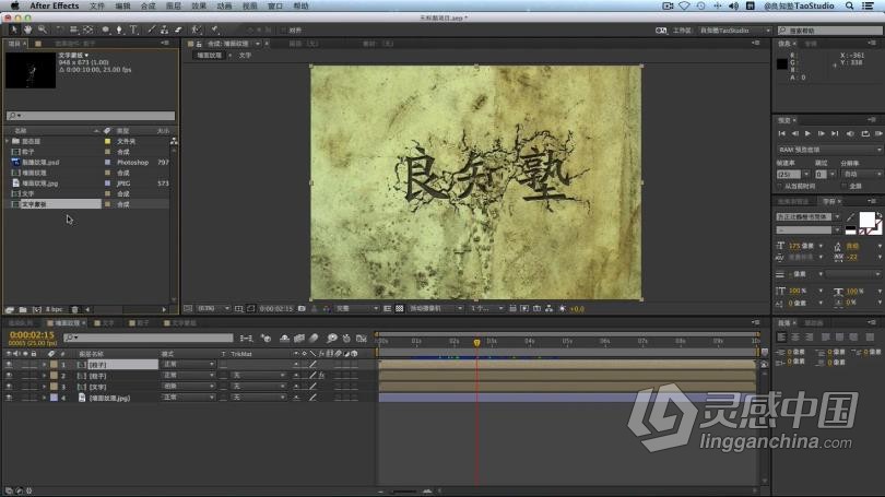 李涛AE教程 After Effects CC实例案例中文完全教程  灵感中国网 www.lingganchina.com