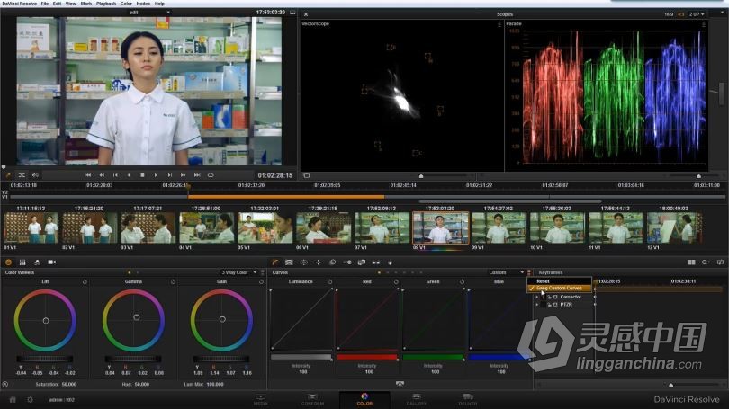 达芬奇教程 姜涛Davinci Resolve达芬奇基础中文视频教程  灵感中国网 www.lingganchina.com