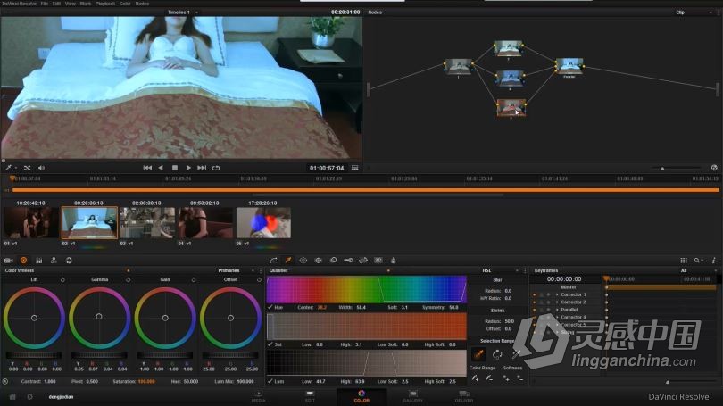 达芬奇教程 姜涛Davinci Resolve达芬奇基础中文视频教程  灵感中国网 www.lingganchina.com