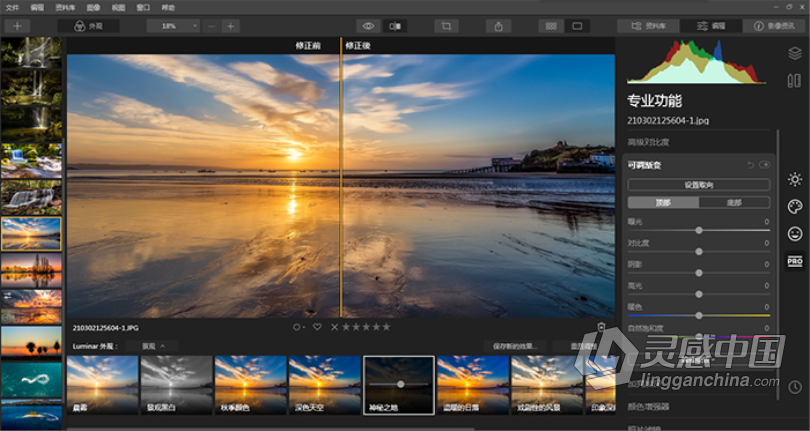 Luminar 4.3.3完整汉化版|AI人工智能图像插件Luminar 4.3.3(7895)支持PS2021  灵感中国网 www.lingganchina.com