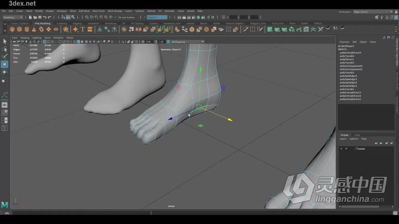 Maya教程 Maya 3D建模基础知识技能训练视频教程  灵感中国网 www.lingganchina.com