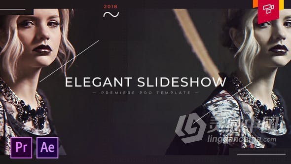 AE模板PR模板 优雅幻灯片时尚动态项目Elegant Slideshow PR与AE工程文件  灵感中国网 www.lingganchina.com