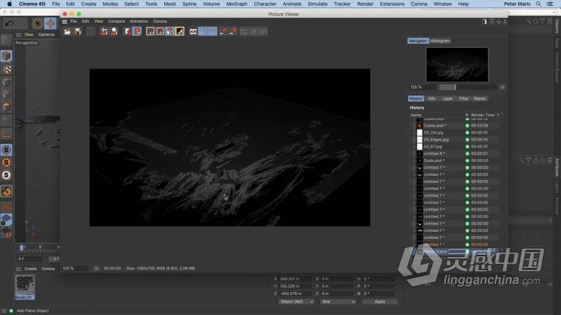 C4D教程 C4D与PS反乌托邦城市概念设计实例制作视频教程  灵感中国网 www.lingganchina.com