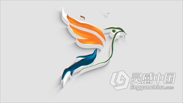 AE模板 3D挤压波浪水反射现代三维LOGO动画视频 AE工程 AE文件  灵感中国网 www.lingganchina.com