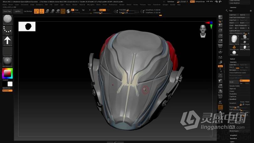 ZBrush教程 Zbrush 2021数字雕刻全面核心技术大师班视频教程  灵感中国网 www.lingganchina.com