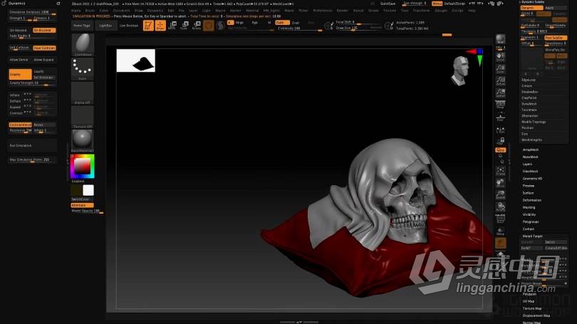 ZBrush教程 Zbrush 2021数字雕刻全面核心技术大师班视频教程  灵感中国网 www.lingganchina.com