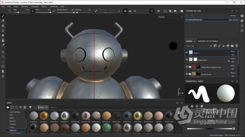 Blender教程 Blender概念机器人完整制作工作流程视频教程  灵感中国网 www.lingganchina.com