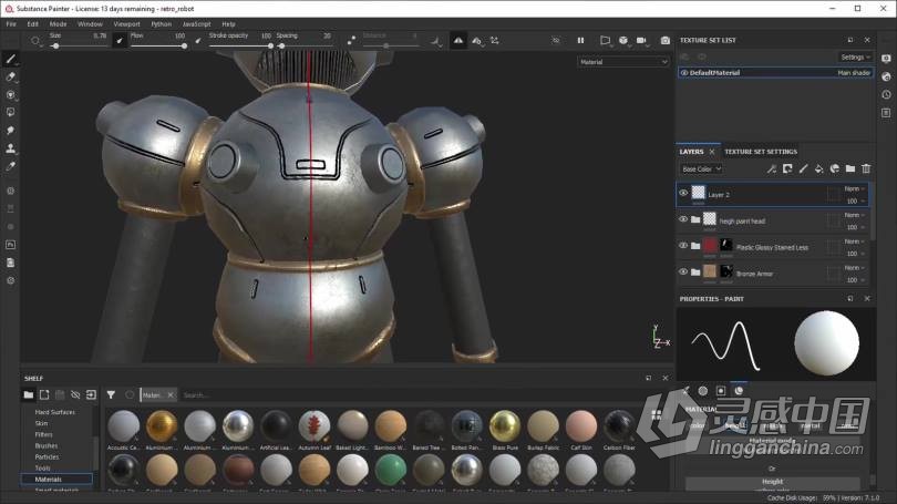 Blender教程 Blender概念机器人完整制作工作流程视频教程  灵感中国网 www.lingganchina.com