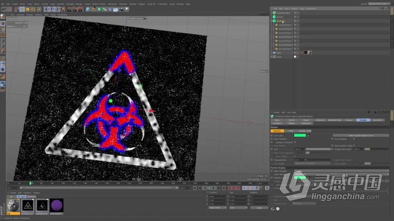 C4D教程 C4D中X-Particles粒子特效6个场景大师级实例制作视频教程  灵感中国网 www.lingganchina.com