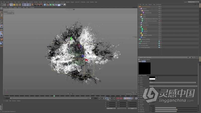 C4D教程 C4D中X-Particles粒子特效6个场景大师级实例制作视频教程  灵感中国网 www.lingganchina.com