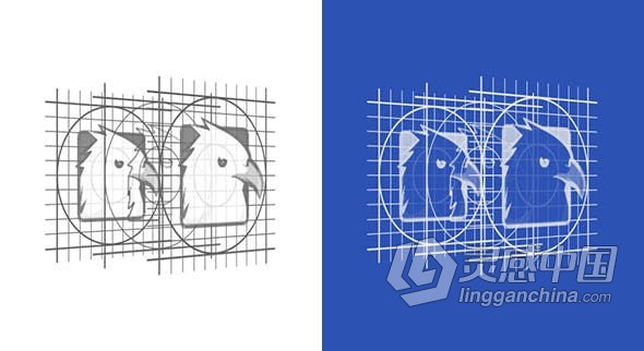 AE模板 网格绘画设计线条动画LOGO视频片头效果 AE工程 AE文件  灵感中国网 www.lingganchina.com