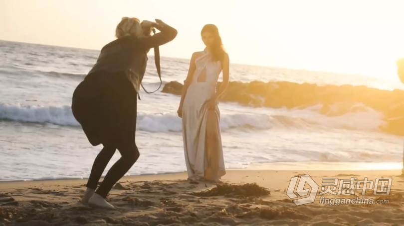 摄影师Lara Jade肖像大师班海滩时装摄影系列视频教程 Beach Challenge  灵感中国网 www.lingganchina.com