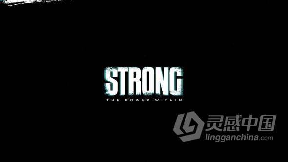 AE模板 复古体育运动vlog视频片头Power Logo Reveal AE工程 AE文件  灵感中国网 www.lingganchina.com