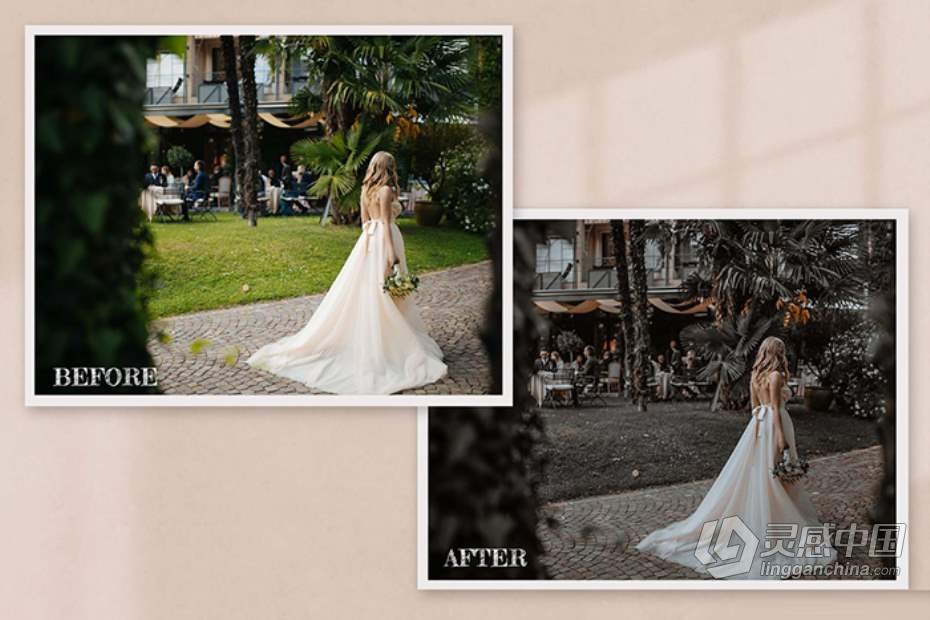 乡村婚礼派对Lightroom预设+移动LR预设与PS动作 Rustic Wedding Collection Preset  灵感中国网 www.lingganchina.com