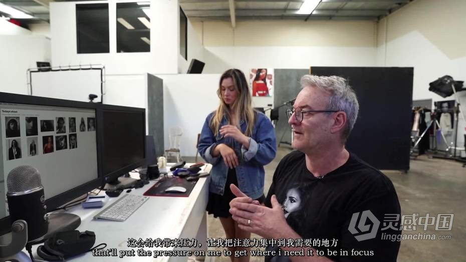 摄影教程 Peter Coulson棚拍名模朱莉娅(Julia)创意情绪人像幕后花絮教程-中英字幕  灵感中国网 www.lingganchina.com