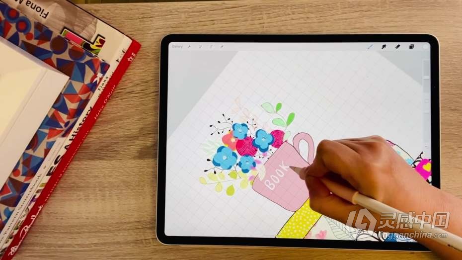 绘画教程 初学者IPAD中使用Procreate创建潮流数字绘画基础教程  灵感中国网 www.lingganchina.com