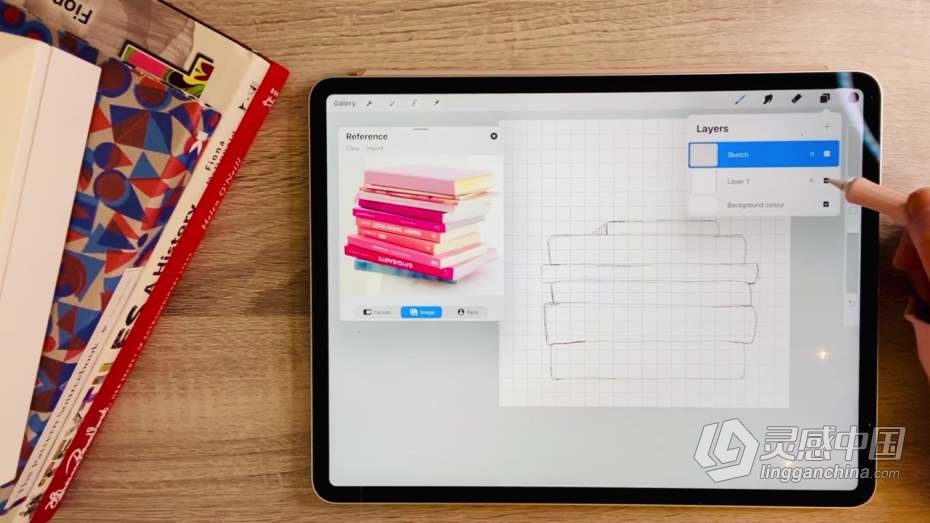 绘画教程 初学者IPAD中使用Procreate创建潮流数字绘画基础教程  灵感中国网 www.lingganchina.com