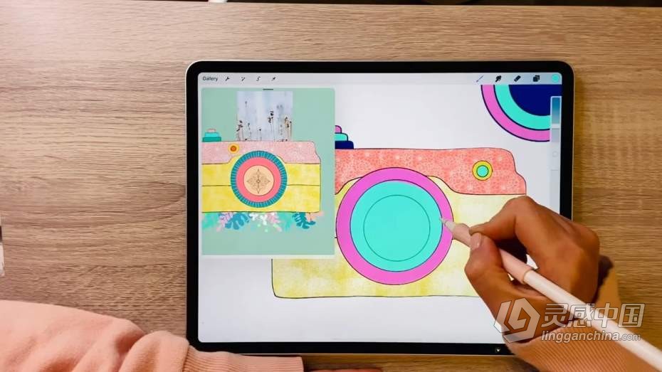 绘画教程 Procreate再IPAD上制作插图动画教程  灵感中国网 www.lingganchina.com