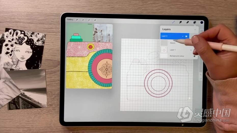 绘画教程 Procreate再IPAD上制作插图动画教程  灵感中国网 www.lingganchina.com