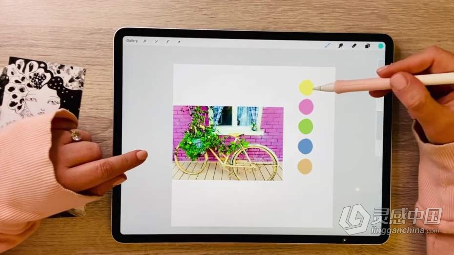 绘画教程 Procreate再IPAD上制作插图动画教程  灵感中国网 www.lingganchina.com