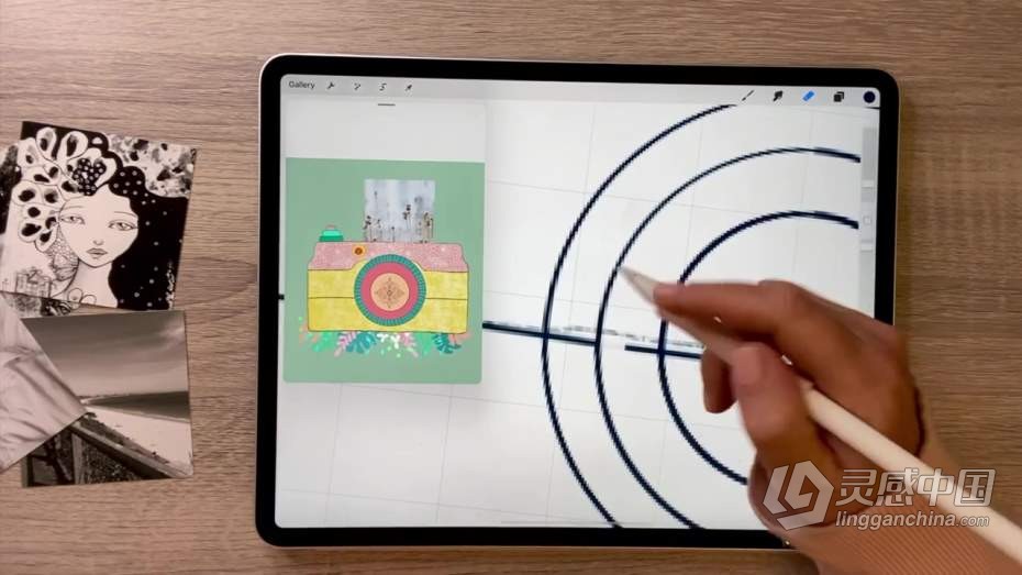 绘画教程 Procreate再IPAD上制作插图动画教程  灵感中国网 www.lingganchina.com