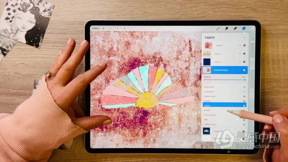 绘画教程 Procreate再IPAD上制作插图动画教程  灵感中国网 www.lingganchina.com