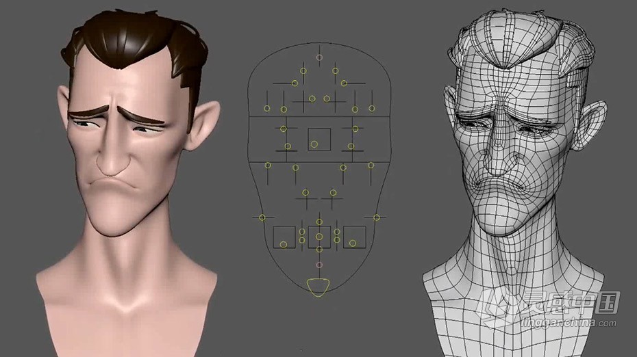 Maya教程 Maya角色面部表情绑定动画大师级视频教程  灵感中国网 www.lingganchina.com