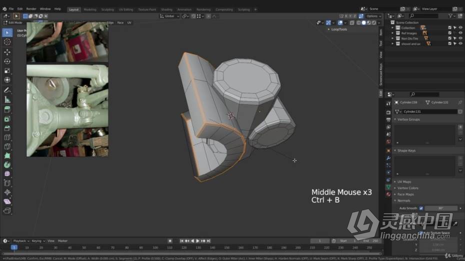 Blender教程 Blender二战越野吉普车完整实例制作教程  灵感中国网 www.lingganchina.com