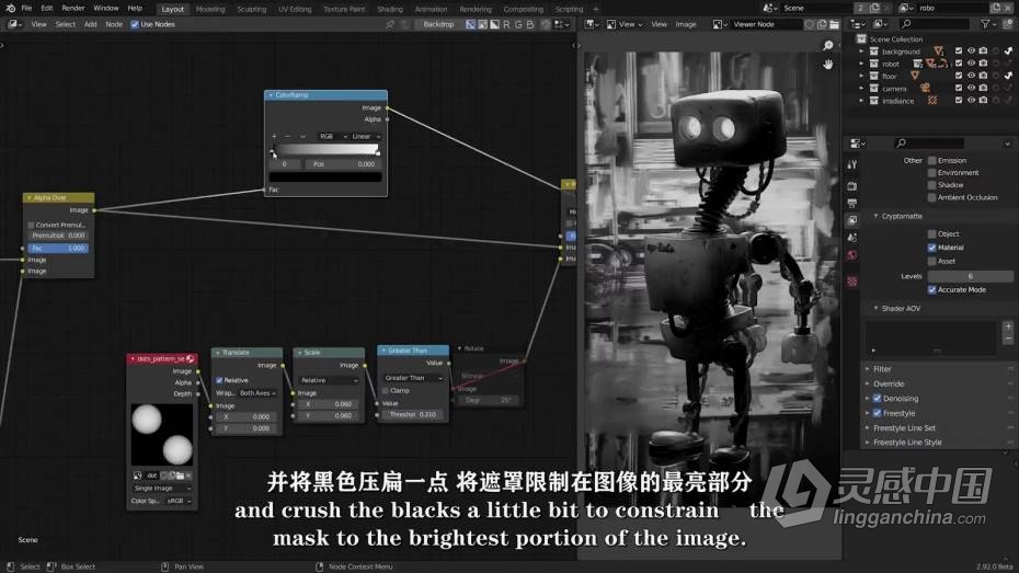 Blender教程 Blender 3D卡通渲染风格艺术设计大师级教程 中文字幕  灵感中国网 www.lingganchina.com