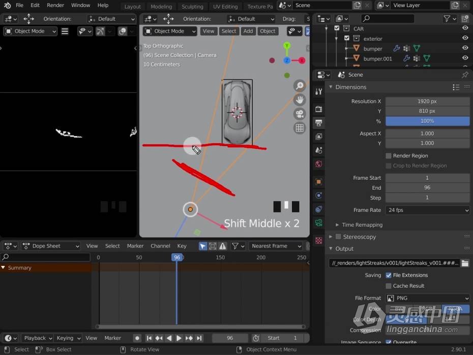 Blender教程 Blender特斯拉汽车影视级渲染技术训练视频教程第三季  灵感中国网 www.lingganchina.com