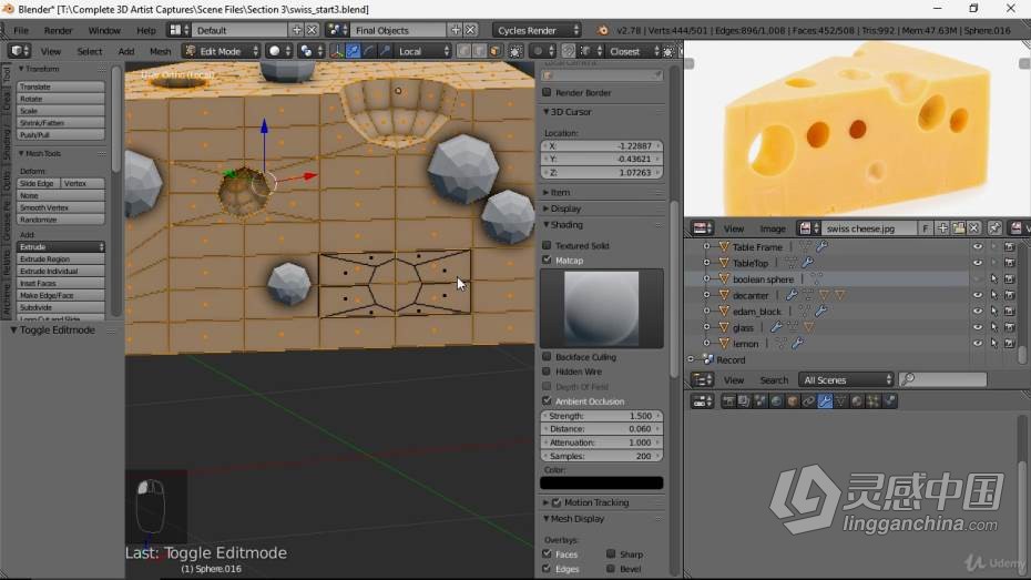 Blender教程 Blender 3D艺术场景实例制作全流程教程  灵感中国网 www.lingganchina.com