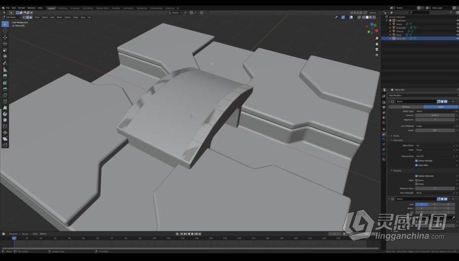 Blender教程 Blender 3D卡通渲染风格建模技术实例训练教程  灵感中国网 www.lingganchina.com