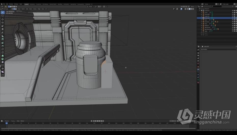 Blender教程 Blender 3D卡通渲染风格建模技术实例训练教程  灵感中国网 www.lingganchina.com