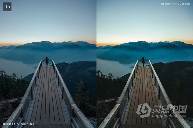 旅行风光电影胶片Lightroom预设与移动LR预设 Landscape Pro Lightroom Presets  灵感中国网 www.lingganchina.com