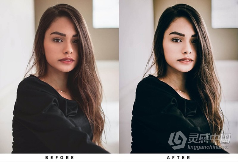 时尚情绪胶片感人像Lightroom预设 Portrait Lightroom Presets  灵感中国网 www.lingganchina.com