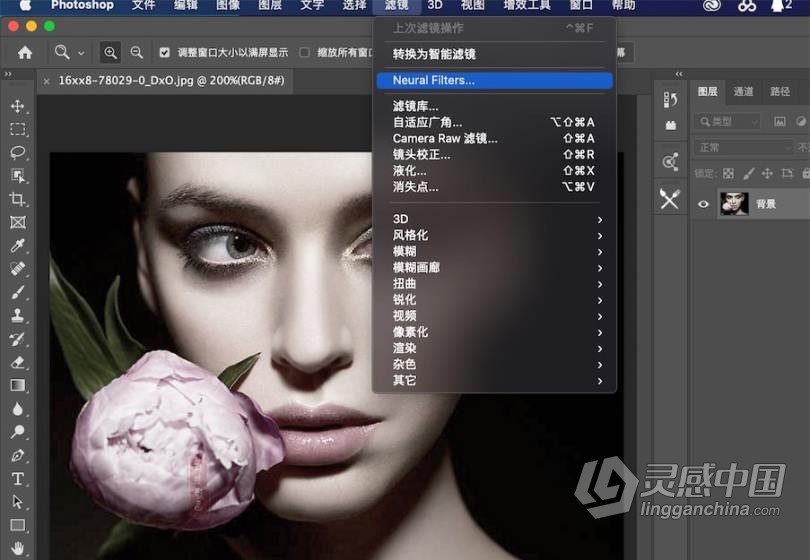 Adobe Photoshop 2021 v22.4.2 mac 中文注册版+神经网络滤镜  灵感中国网 www.lingganchina.com