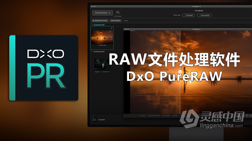 最好的RAW文件处理软件 DxO PureRAW v1.1.0 Build 221 x64破解版  灵感中国网 www.lingganchina.com