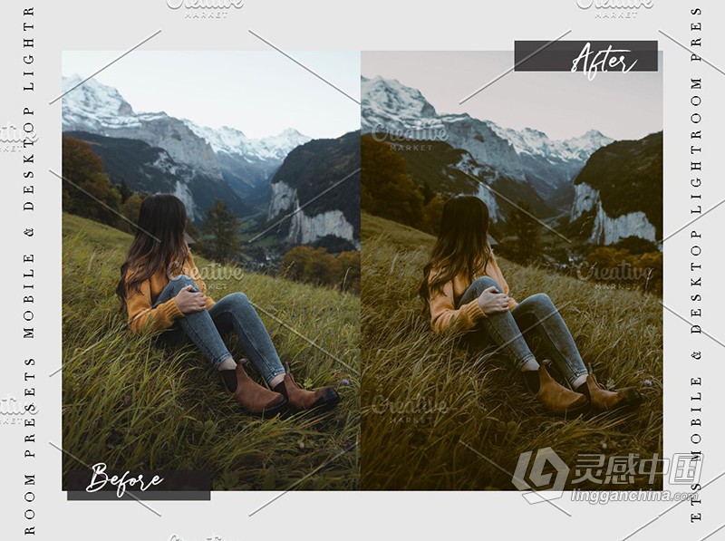 喜怒无常情绪故事胶片人像Lightroom 预设APP预设 MOODY TALE Lightroom Presets  灵感中国网 www.lingganchina.com