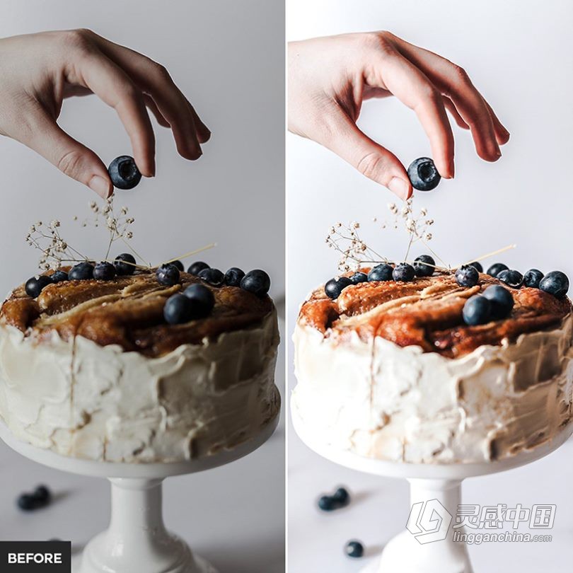 明亮通透清晰胶片美食摄影Lightroom预设APP预设 Bright Food Lightroom Presets  灵感中国网 www.lingganchina.com