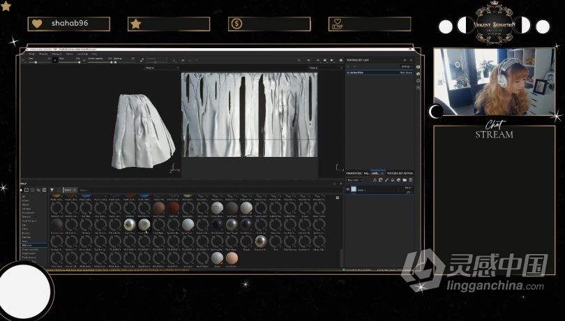 ZBrush教程 ZBrush 3dsmax SP多利亚哥特式服装的设计建模与贴图制作视频教程  灵感中国网 www.lingganchina.com