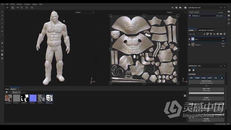 Zbrush教程 ZBrush游戏角色肖像逼真骨骼肌肉视制作频教程第二季  灵感中国网 www.lingganchina.com