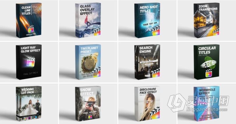 FCPX插件-终极插件转场效果标题LUTs大合集 The Ultimate Bundle for Final Cut Pro  灵感中国网 www.lingganchina.com