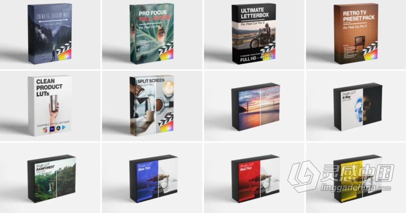 FCPX插件-终极插件转场效果标题LUTs大合集 The Ultimate Bundle for Final Cut Pro  灵感中国网 www.lingganchina.com