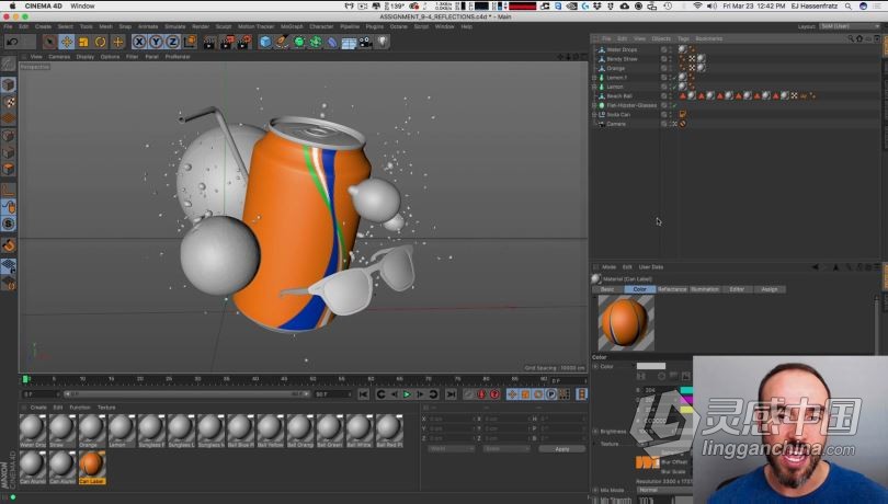 C4D新手入门教程 Cinema 4D 全面基础新手入门视频教程 Cinema 4D Basecamp  灵感中国网 www.lingganchina.com